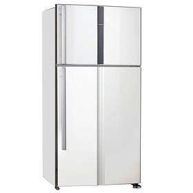Большой широкий холодильник HITACHI R-V662PU3PWH