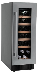 Узкий встраиваемый винный шкаф LIBHOF CX-19 silver фото 2 фото 2