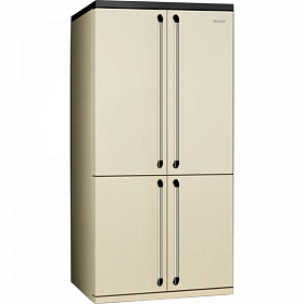 Двухкамерный холодильник цвета слоновой кости Smeg FQ960P