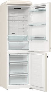 Бежевый холодильник в стиле ретро Gorenje ONRK619EC фото 2 фото 2
