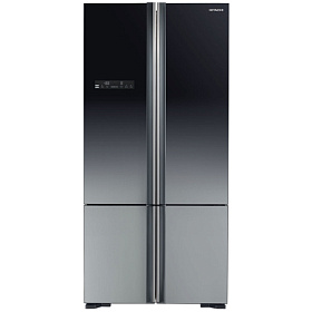 Серебристый холодильник HITACHI R-WB732PU5XGR