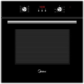Чёрный электрический духовой шкаф Midea MO 47000 GB