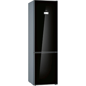Чёрный двухкамерный холодильник Bosch VitaFresh KGN39LB3AR