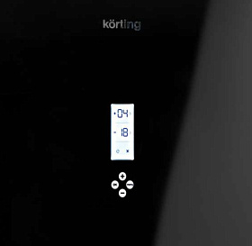 Чёрный холодильник 2 метра Korting KNFC 61868 GN фото 3 фото 3