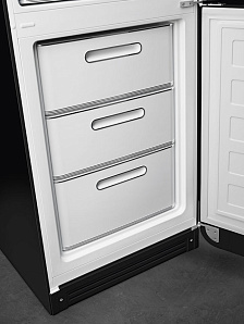 Чёрный двухкамерный холодильник Smeg FAB32RBL3 фото 4 фото 4