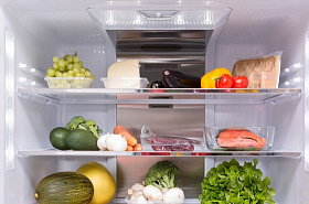 Широкий холодильник с нижней морозильной камерой Sharp SJPX 99 FSL фото 4 фото 4