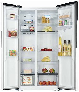Холодильник side by side с ледогенератором WILLMARK SBS-530 WD белый