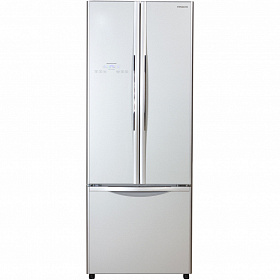 Серебристый холодильник HITACHI R-WB482PU2GS