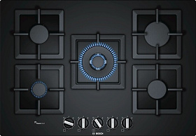 Чёрная газовая варочная панель Bosch PPQ7A6B20