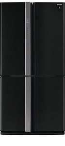 Чёрный холодильник Sharp SJ-FP 97 VBK