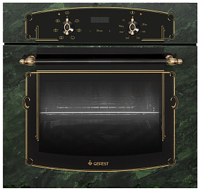 Духовой шкаф чёрного цвета в стиле ретро GEFEST ЭДВ ДА 622-02 К69