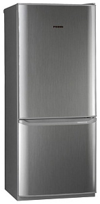 Невысокий холодильник с морозильной камерой Позис RK-101 серебристый металлопласт