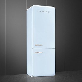 Двухкамерный холодильник с ледогенератором Smeg FAB38RPB5 фото 3 фото 3