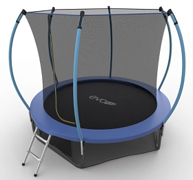 Батут для детей EVO FITNESS JUMP Internal + Lower net, 8ft (синий) + нижняя сеть фото 2 фото 2