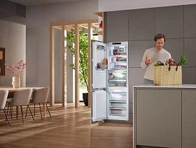 Неглубокий двухкамерный холодильник Miele KFN 7795 C фото 2 фото 2