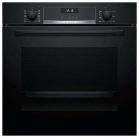 Встраиваемый черный электрический духовой шкаф 60 см Bosch HBG 517 BB 0R