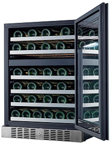 Узкий встраиваемый винный шкаф LIBHOF CFD-46 white фото 4 фото 4