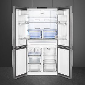 Трёхкамерный холодильник Smeg FQ60XF фото 2 фото 2