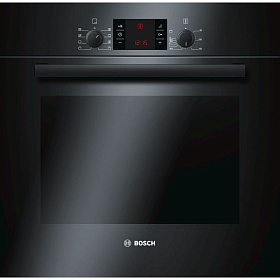 Встраиваемый черный электрический духовой шкаф 60 см Bosch HBA43T360