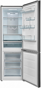 Холодильник  с морозильной камерой Korting KNFC 61887 X фото 2 фото 2