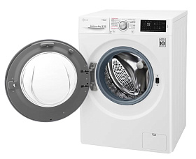 Белая стиральная машина LG F4M5VS4W фото 4 фото 4