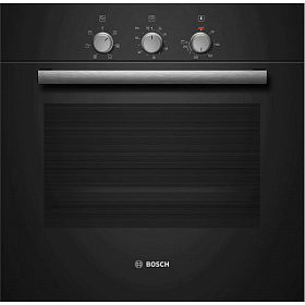 Чёрный электрический духовой шкаф Bosch HBN211S6R