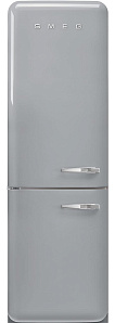 Серебристый холодильник Smeg FAB32LSV5