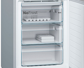 Серебристый холодильник Ноу Фрост Bosch VitaFresh KGN39AI31R фото 3 фото 3