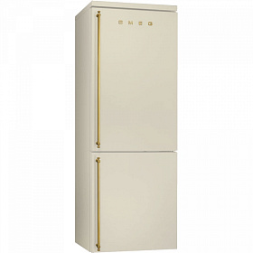 Бежевый холодильник в стиле ретро Smeg FA8003P
