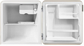 Бежевый холодильник в стиле ретро Midea MDRD86SLF34 фото 2 фото 2