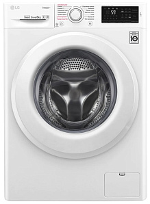 Белая стиральная машина LG F4M5TS3W