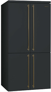 Чёрный холодильник с No Frost Smeg FQ60CAO5