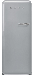 Серый холодильник Smeg FAB28LSV5