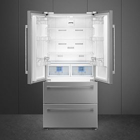 Серый холодильник Smeg FQ55FXDF фото 3 фото 3