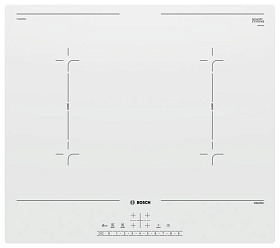 Белая 4-х конфорочная варочная панель Bosch PVQ 612 FC5E