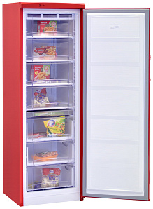 Красный холодильник NordFrost DF 168 RAP красный