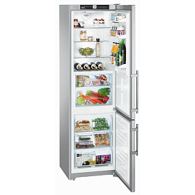Серый холодильник Liebherr CBNPes 3756