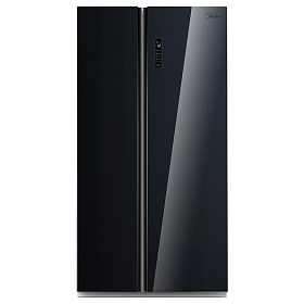 Чёрный двухкамерный холодильник Midea MRS518SNGBL