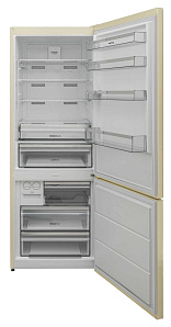 Холодильник кремового цвета Korting KNFC 71863 B фото 2 фото 2