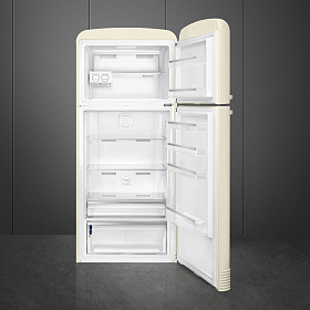 Бежевый холодильник в стиле ретро Smeg FAB50RCR5 фото 2 фото 2