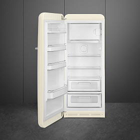 Бежевый холодильник в стиле ретро Smeg FAB28LCR3 фото 2 фото 2