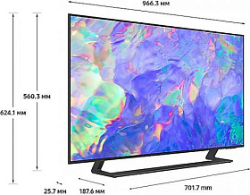 Телевизор Samsung UE43CU8500 43" (109 см) 2023 черный фото 2 фото 2