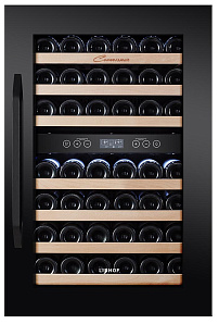 Узкий встраиваемый винный шкаф LIBHOF CKD-42 black фото 3 фото 3