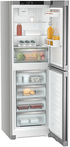 Серебристый холодильник Liebherr CNsff 5204