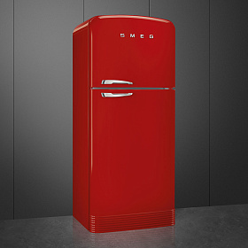 Двухкамерный холодильник с ледогенератором Smeg FAB50RRD5 фото 2 фото 2