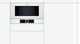 Микроволновая печь без поворотного стола Bosch BFL 634GW1 фото 2 фото 2