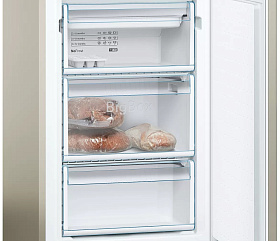 Бежевый холодильник с зоной свежести Bosch KGN39VK1M фото 3 фото 3