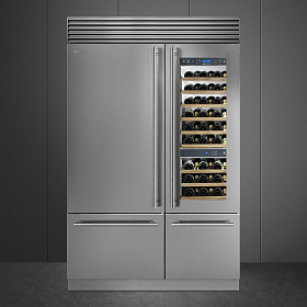 Серый холодильник Smeg RF376LSIX фото 2 фото 2