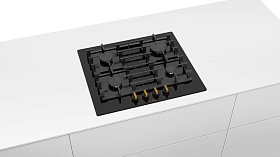 Чёрная газовая варочная панель Bosch PPP6B6B90R фото 4 фото 4