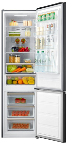 Холодильник  шириной 60 см Korting KNFC 62017 GN фото 2 фото 2